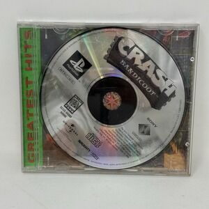 Crash Bandicoot Used PlayStation 1 Game Disk 1996 PS1 No Instruction Booklet